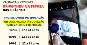 Pessoas de 55 a 59 anos e profissionais da educação serão imunizados na próxima semana