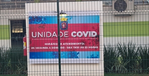 Atendimento para pacientes com sintomas de gripe está centralizado na Unidade Covid