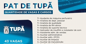 49 vagas de emprego estão disponíveis no PAT para Tupã e região