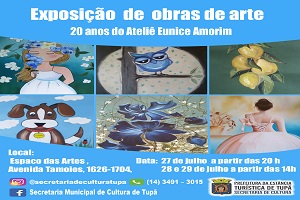 Ateliê Eunice Amorim realizará exposição no Espaço das Artes