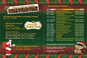 Chegada do Papai Noel será realizada nesta segunda-feira