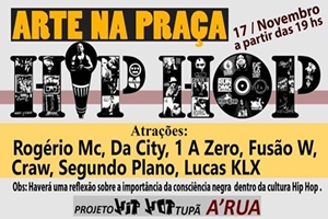 Arte na Praça de hoje terá homenagem ao Dia da Consciência Negra