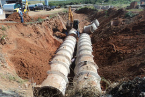 Parceria município e DIPAWA resulta em implantação de 220 metros de galerias