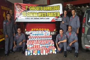“1º Circuito de Bombeiros” arrecada mais de 170 litros de leite para Promoção Social