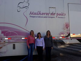 Carreta da Mamografia atende mais de 270 mulheres em uma semana