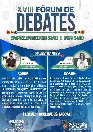 Fórum de Debates acontece na próxima semana