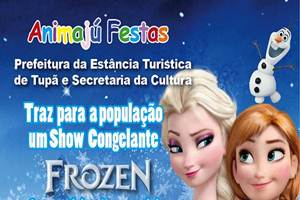 Prefeitura apresenta espetáculo Frozen neste domingo