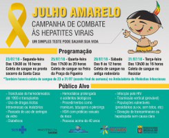 Campanha Julho Amarelo intensifica ações de combate às hepatites virais