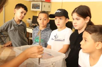 Foto - Zoonoses palestra em escolas para prevenção de acidentes com escorpiões