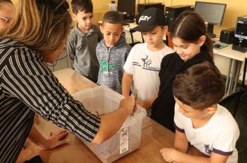 Foto - Zoonoses palestra em escolas para prevenção de acidentes com escorpiões