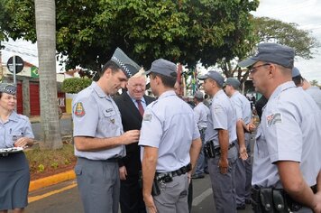 Foto - Homenagens a Revolução de 1932;* Praça 9 de Julho