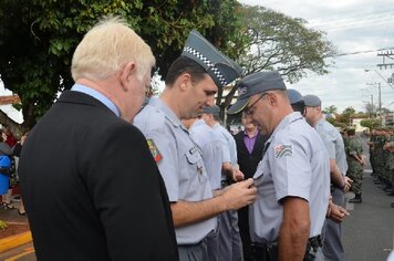 Foto - Homenagens a Revolução de 1932;* Praça 9 de Julho