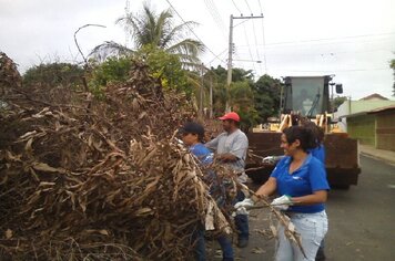 Foto - Mutirão de limpeza e combate à dengue