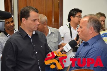 Foto - Prefeito Thiago Santos recebe Vice Governador Marcio França