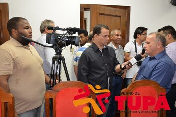 Foto - Prefeito Thiago Santos recebe Vice Governador Marcio França