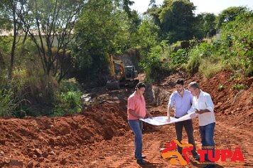 Foto - Retomada das obras do projeto de Macrodrenagem