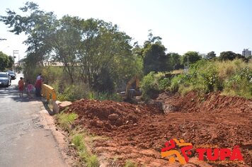 Foto - Retomada das obras do projeto de Macrodrenagem