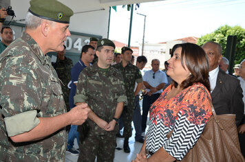 Foto - Tupã recebe visita dos generais;* comandantes militares do Sudeste