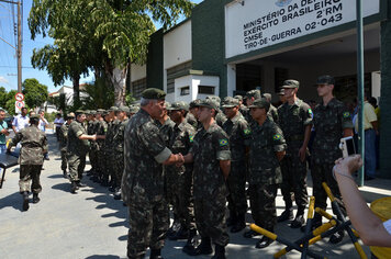 Foto - Tupã recebe visita dos generais;* comandantes militares do Sudeste