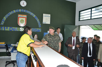 Foto - Tupã recebe visita dos generais;* comandantes militares do Sudeste