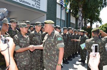 Foto - Tupã recebe visita dos generais;* comandantes militares do Sudeste