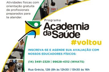 Academia da Saúde amplia atendimento para horário noturno