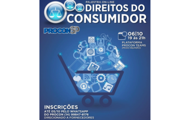 Palestra sobre direitos do consumidor acontece nesta quinta-feira