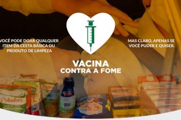 Vacina Contra a Fome já arrecadou mais de 20 toneladas de alimentos