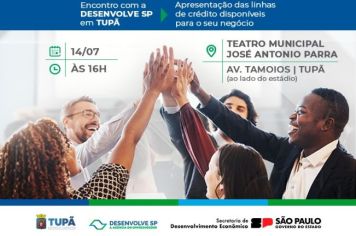 Desenvolve SP realizará evento em parceria com a Prefeitura na próxima sexta-feira