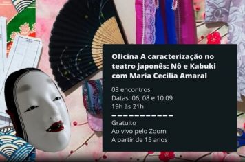 MIS abre inscrições para a oficina “A caracterização no Teatro Japonês”