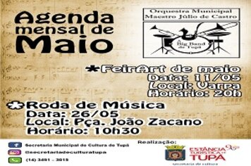 Orquestra Municipal divulga programação de maio