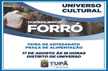 Universo Cultural será realizado no próximo sábado