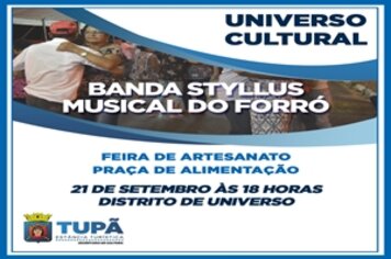 Universo Cultural será amanhã