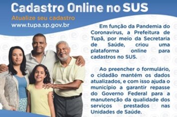 Cadastro SUS alcança mais de 60% da população tupãense