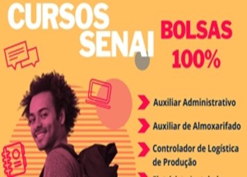 SENAI encerrará inscrições para 4 cursos gratuitos nesta sexta-feira