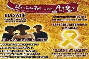 Quinta com Arte de hoje é Especial Setembro Amarelo