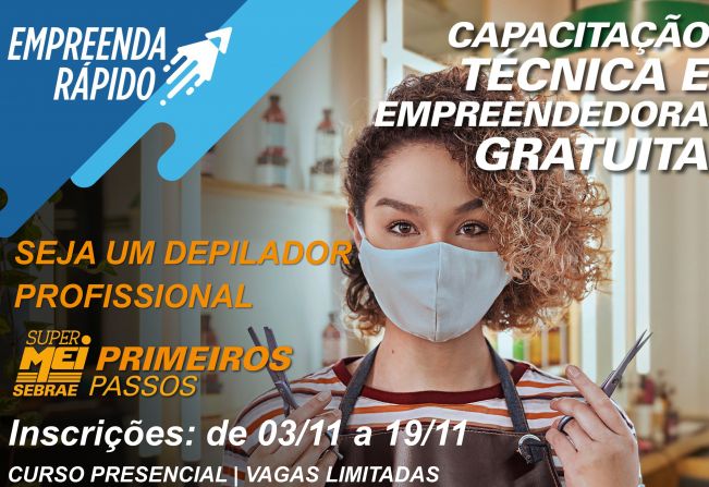 Curso gratuito de Depilador Profissional está com inscrições abertas