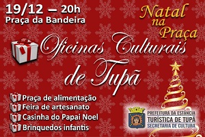 Natal na Praça recebe Oficinas Culturais nesta quarta-feira (19)