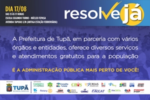 Prefeitura realiza 2ª edição do Resolve Já neste sábado