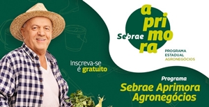 Sebrae Aqui abre inscrições para o programa Sebrae Aprimora Agronegócios