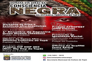 Tupã tem programação especial na Semana da Consciência Negra